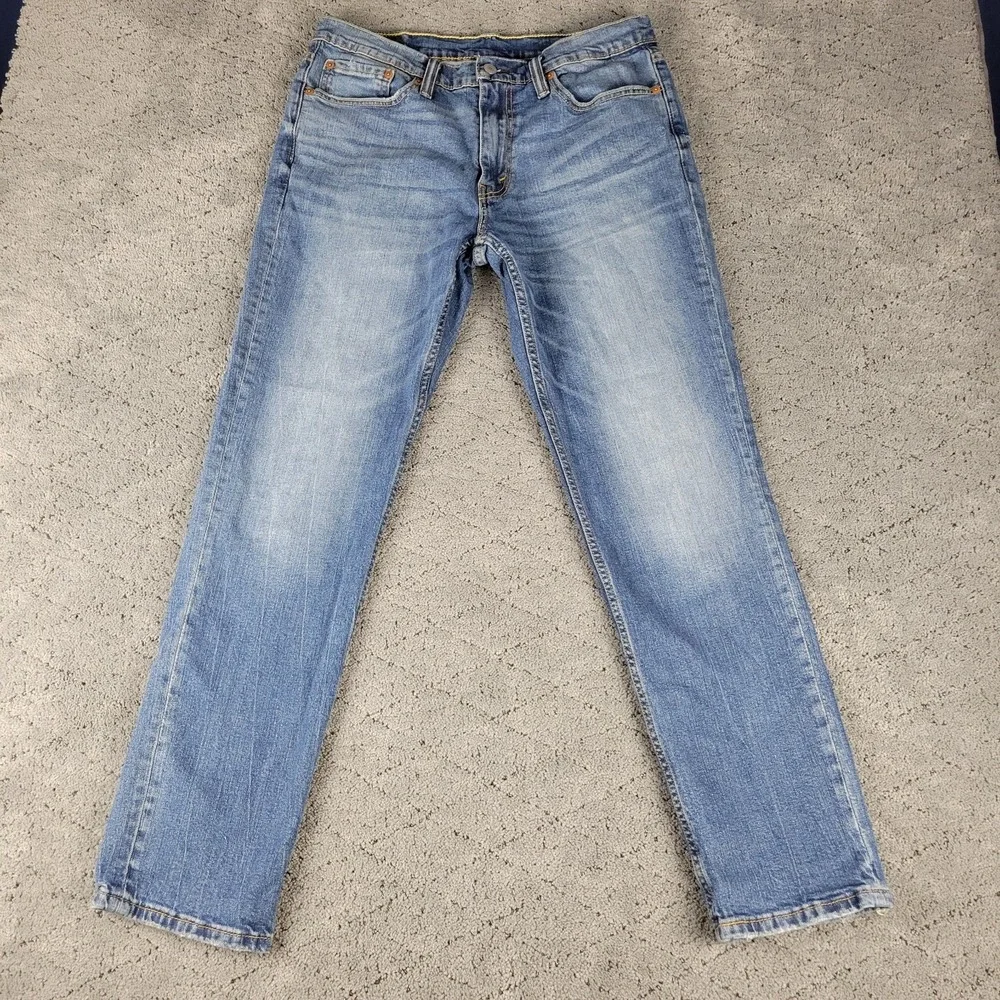 Levis 541 Jeans Mens 32x32 Blue Athletic Fit Taper Faded Honeycomb Stretch Denim